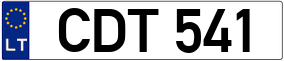 Truck License Plate